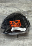 New - Top Rank Stacked Logo Snapback - Black/Orange